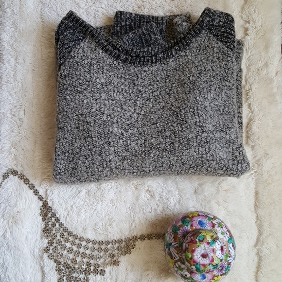 Loft fuzzy Terry cloth two-tone sweater - Picture 4 of 5